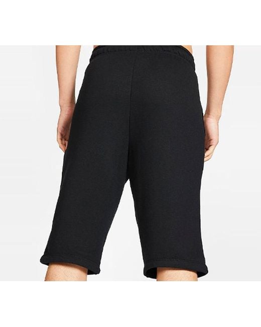 Nike Black Dri-Fit Knit Training Quick Dry Shorts for men