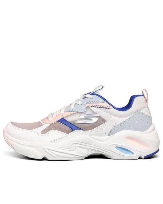 Skechers White (Wmns) Stamina Airy Low Top Running Shoes/Multi