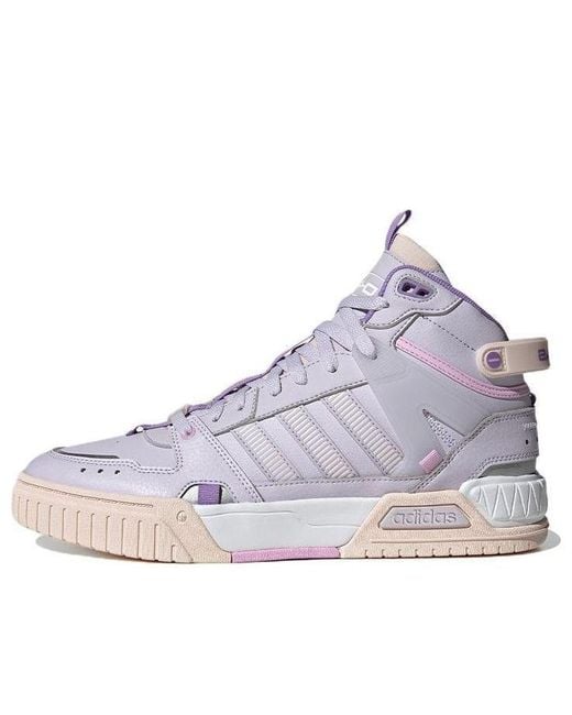 Adidas Purple Neo D-Pad Mid Tennis Shoes Dawn' for men