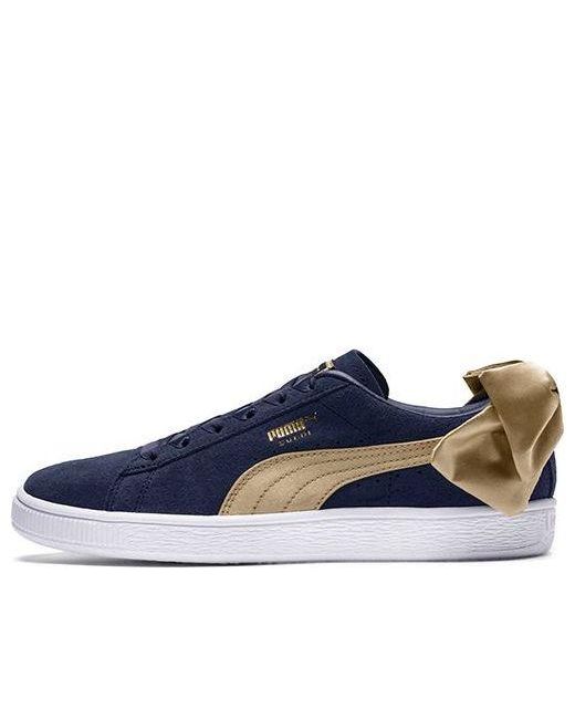 PUMA Suede Bow Varsity 'peacoat' in Blue | Lyst