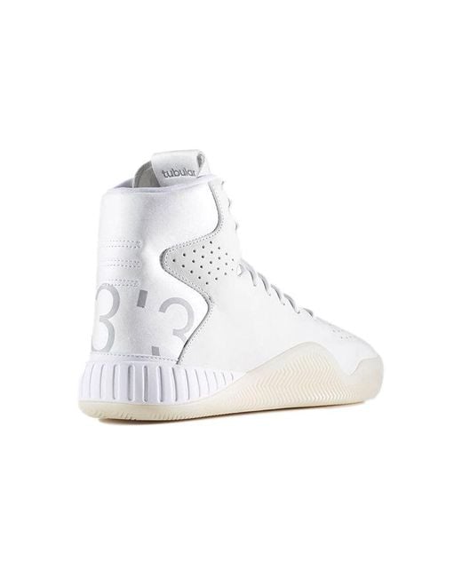 Adidas White Tubular Instinct 'Colored Reflective' for men