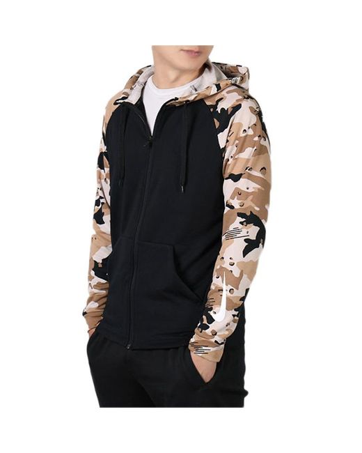 Nike Black Camouflage Splicing Jacket for men