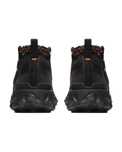 Nike Black React Runner Mid Wr Ispa Shoes for men