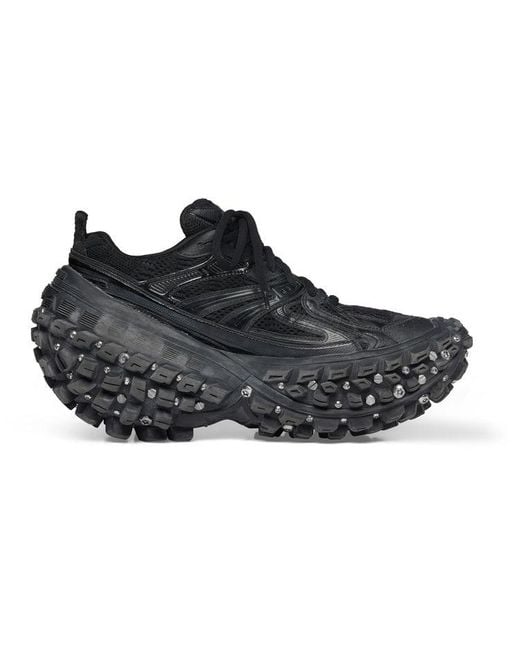 Balenciaga Bouncer Defender Screw Sneakers 'Worn Out' in Black for