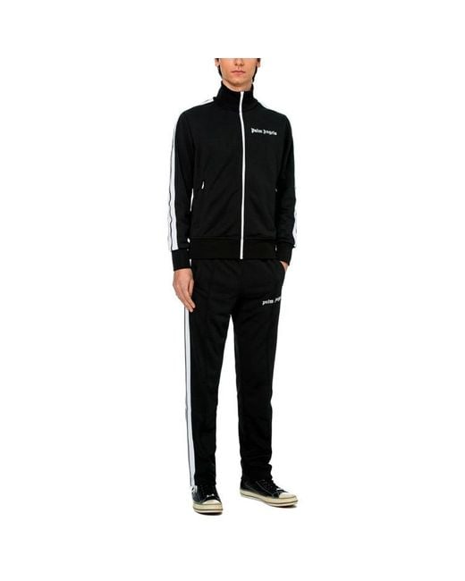 Palm Angels Black Ss21 Classic Track Jacket for men