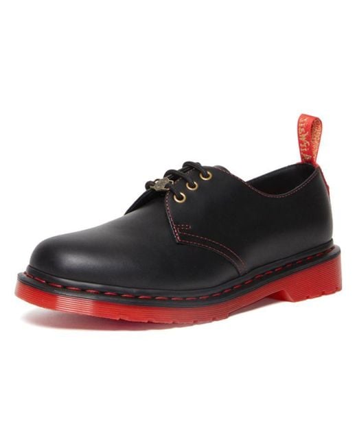 Dr. Martens Black 1461 Year Of The Rabbit Leather Oxford Shoes