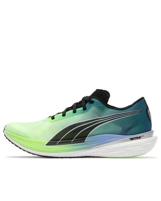 PUMA Blue Deviate Nitro Elite 2 'Fizzy Lime' for men