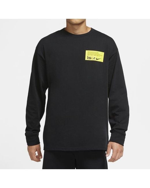 Nike Blue Ispa Long-Sleeve T-Shirt Opti' for men