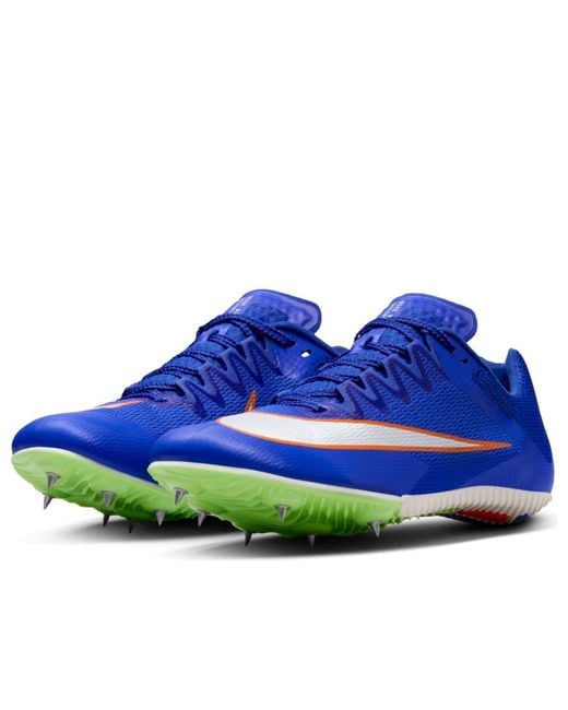 Nike Blue Air Zoom Rival Sprint Spikes 'Racer Safety' for men
