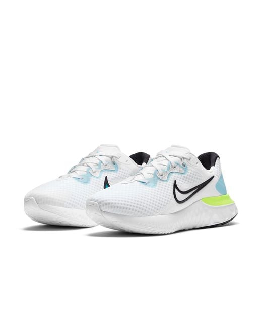 Nike White Renew Run 2 'Volt' for men