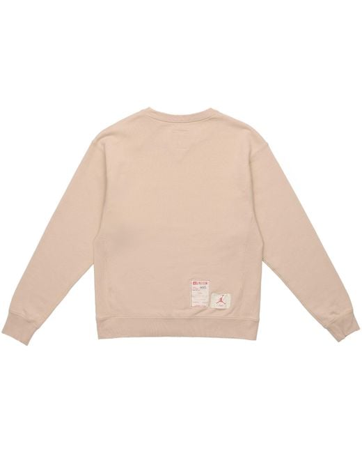 Nike Natural X Union Crossover Logo Solid Color Sleeve Sports Round Neck Asia Edition Khaki for men