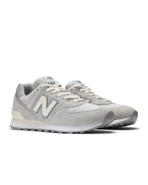 New Balance White 574 Day Concrete' for men