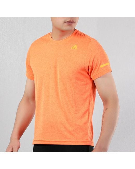 Adidas Orange Chill Tee M Training Sports Short Sleeve for men