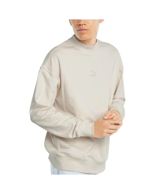 PUMA White Classics High Crew Neck Sweater for men