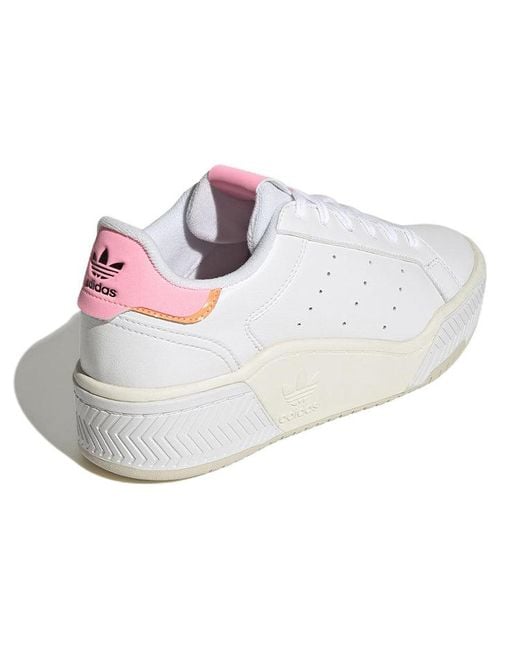 Adidas White (Wmns) Court Tourino Bold Shoes Off Beam'