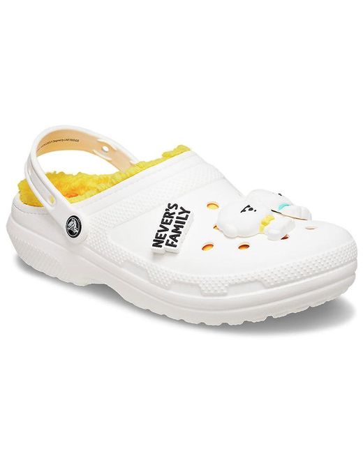 CROCSTM White Neverx Classic Cozy Stay Warm Sports Slippers for men