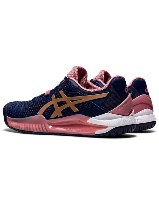 Asics Blue (Wmns) Gel-Resolution 8 'Peacoat Rose'