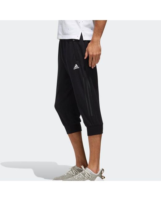 Adidas Black Ai Pnt 34 Lwft Sports Woven Long Pants for men