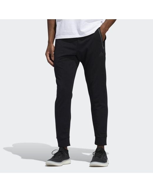 Adidas Black M Pnt Sj Reg Zipper Casual Sports Pants for men