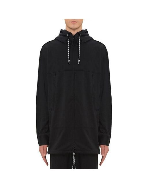 Adidas Black Y-3 Hooded Track Jacket for men