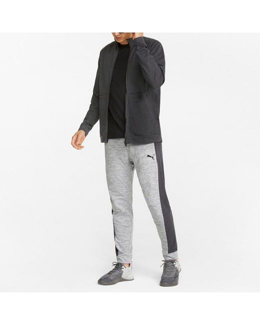PUMA Gray Cloudspun Full-Zip Training Jacket for men
