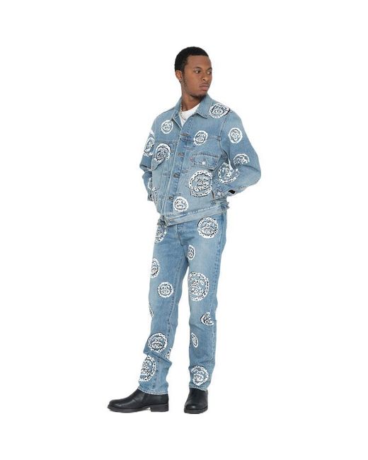 Stussy Blue X Denim Tears Type 2 Jacket 'Light' for men