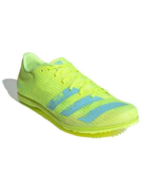 Adidas Yellow Distancestar Spikes for men