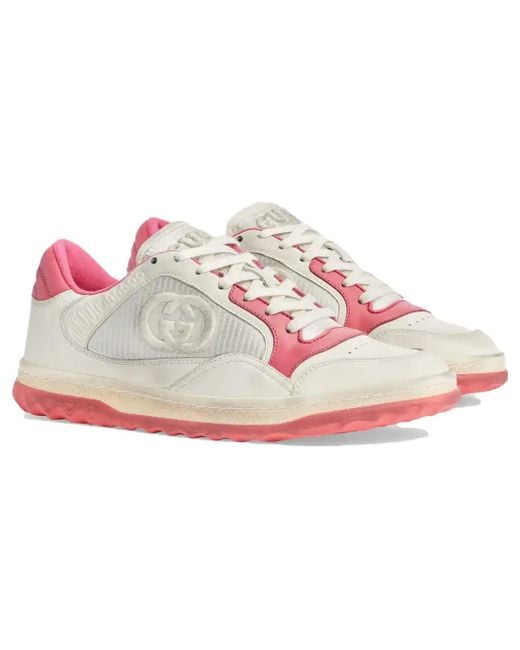 Gucci White Mac80 Leather Low-top Trainers
