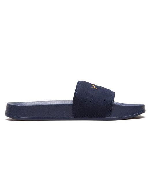 PUMA Blue Leadcat Suede Slippers for men