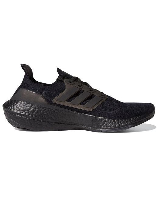 Adidas Black Ultraboost 21 'Triple' for men