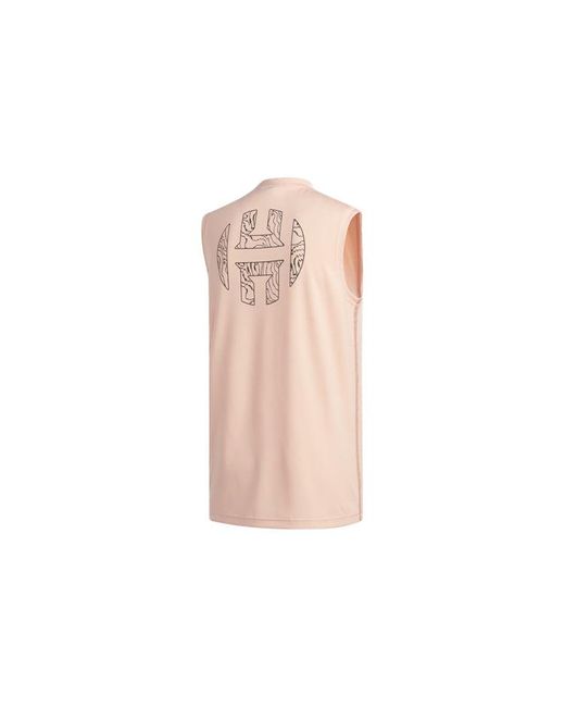 Adidas Pink Harden Swagger Breathable Sports Basketball Vest for men