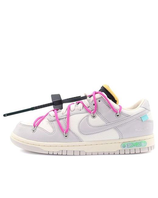 Nike Purple X Off- Dunk Low 'Lot 30 Of 50' for men