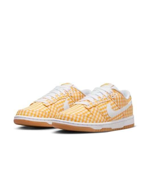 Nike Natural Dunk Low Wmns Yellow Gingham
