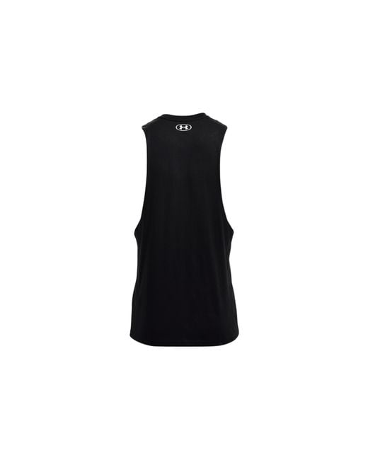 Under Armour Black Project Rock Brahma Bull Tank for men