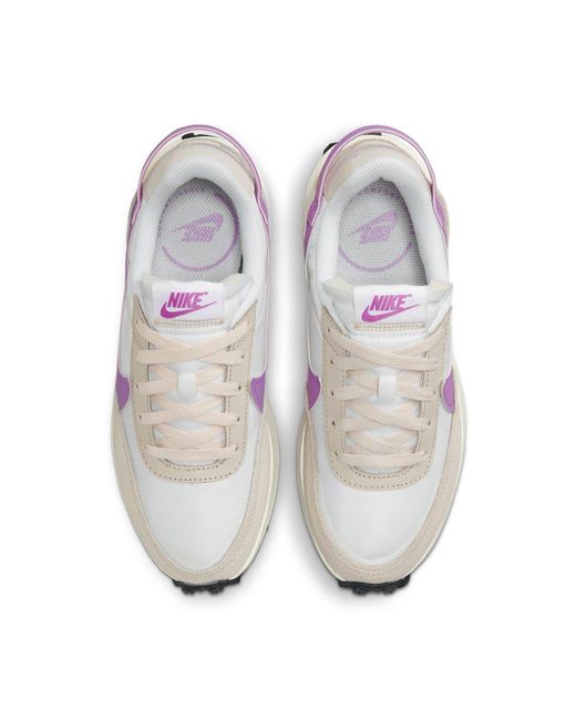 Nike White (Wmns) Waffle Debut Rush Fuchsia'