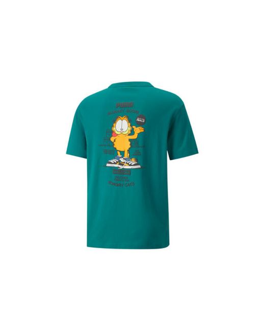 PUMA Green X Garfield Graphic T-Shirt 'Parasailing' for men