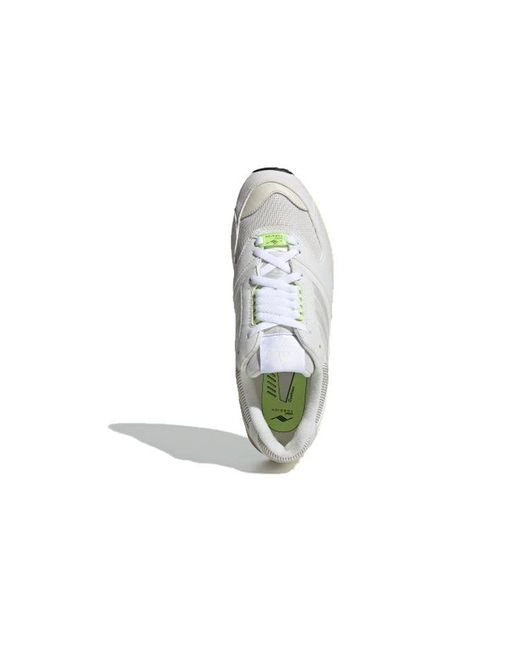 Adidas White Zx 4000 Lime' for men