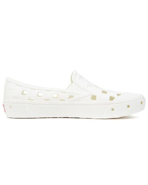 Vans White Slip-On Trk for men