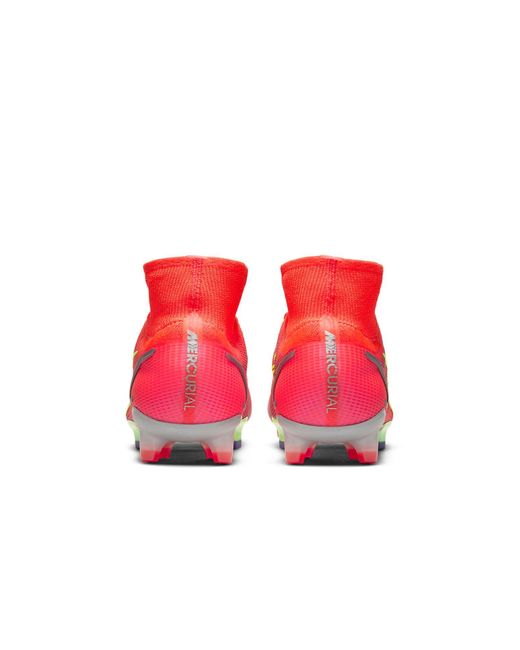 Nike Red Mercurial Superfly 8 Elite Fg 'Bright Crimson Burst' for men