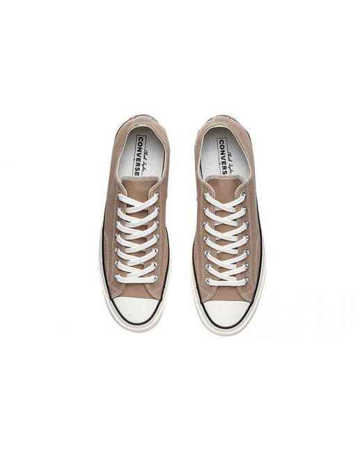 Converse Brown Chuck 70 Ox Low Tops Retro Skateboarding Shoes for men