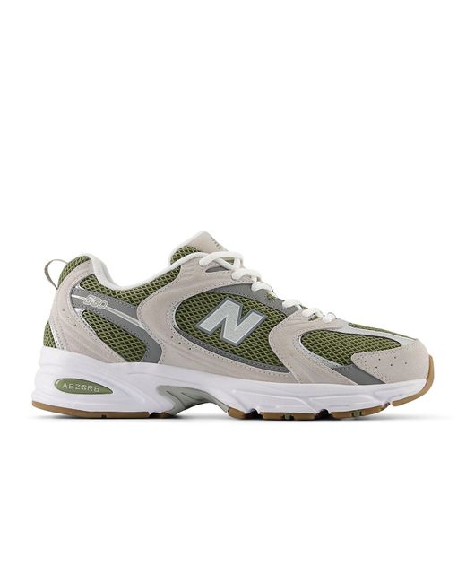 New Balance Gray 530 'Dark Olivine' for men