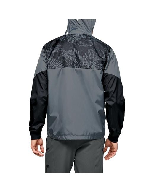 Under Armour Blue Project Rock Legacy Windbreaker Jacket 1351527-001 for men