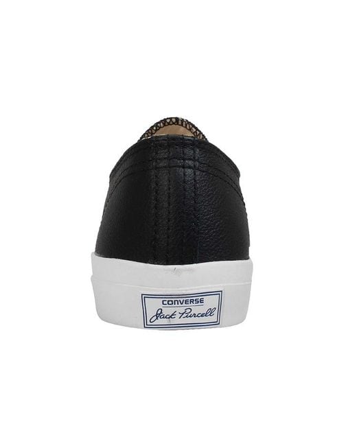 Converse Jack Purcell Ox 'Leather' in Black for Men | Lyst UK