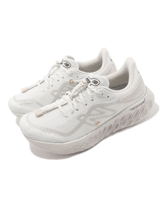 New Balance White Fresh Foam X 1080V12 Permafrost 'Nimbus Cloud Moonbeam' for men