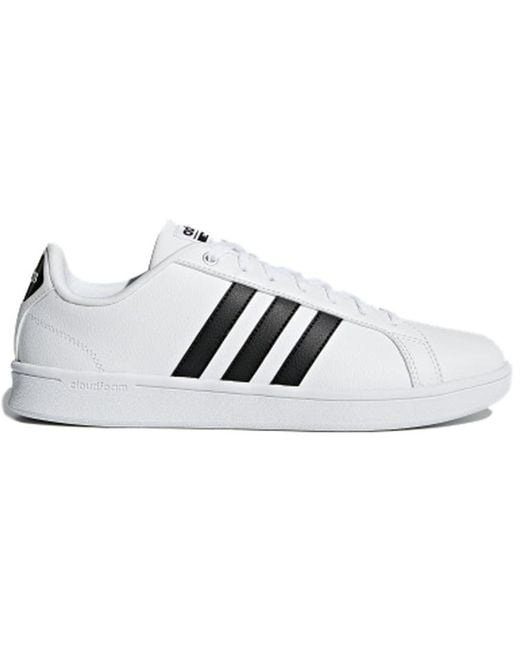 Adidas White Cloudfoam Advantage for men