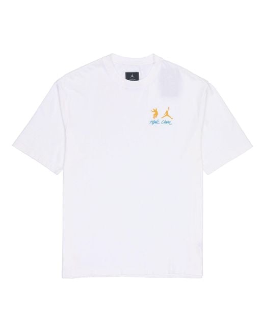 Nike White X Union Crossover Ss22 Solid Color Breathable Logo Round Neck Short Sleeve Asia Edition for men