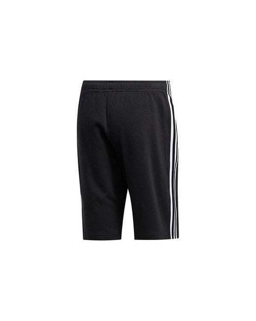 Adidas Black Originals Lockup Lng Short Side Stripe Sports Shorts for men