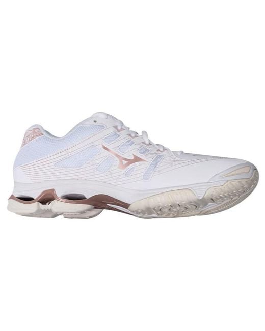 Mizuno White (Wmns) Wave Voltage Rose'