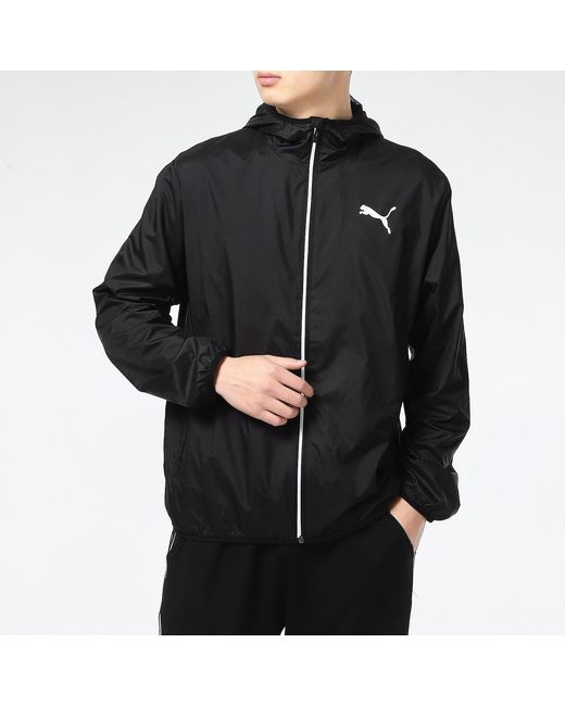 PUMA Blue Essentials Solid Windbreaker Jacket for men