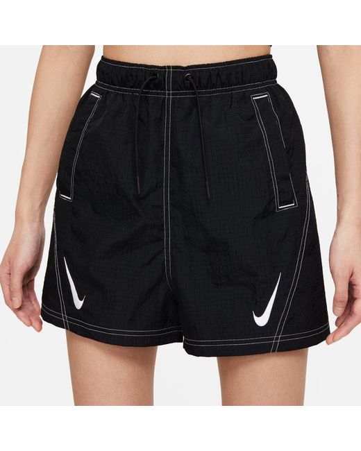 Nike Black (Wmns) As W Sportswear Rpl Swsh Wvn Gx Hr Sh